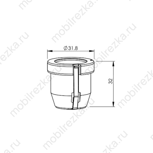MR301-0432 Керамический держатель сопла D31.8  H32 M8