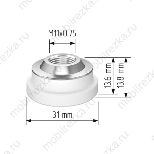 P0595-94097 Проставка керамическая D31 M11 H13.6