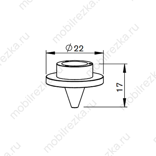 MR387-0023 Сопло внутреннее 8 отверстий, 1,5 мм