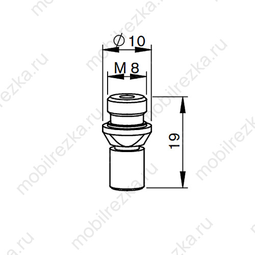 MR331-3323CCPX Сопло цилиндрическое 2,5 мм