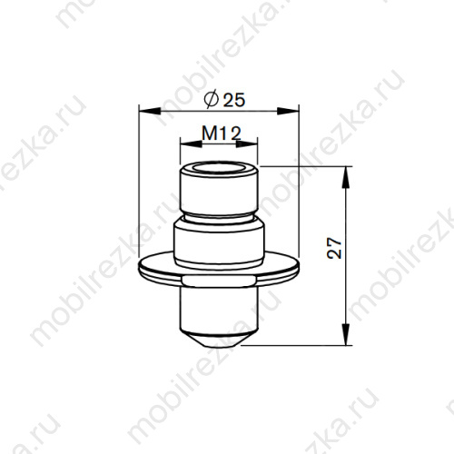 MR373-1618CPX Сопло двойное 5,0 мм / 1,2 мм
