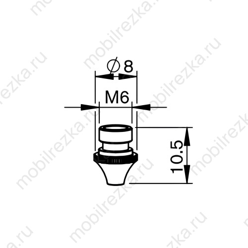 MR352-3799X Сопло EBG HD 0,8 мм (оригинал)