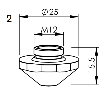MR407-4866X Сопло (дюза) 2,3 мм
