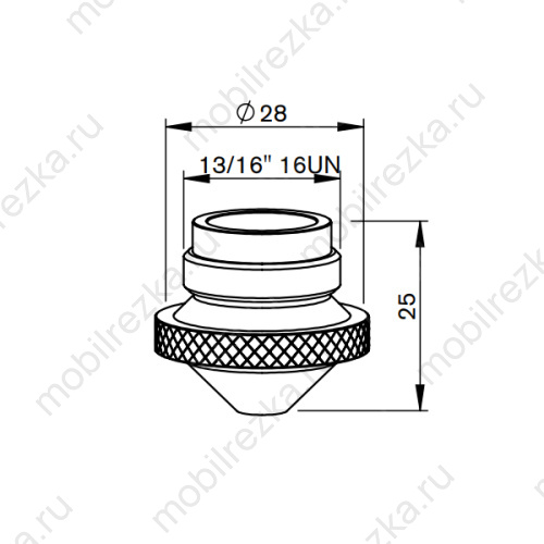 MR332-5434V Сопло 1,5 мм D28 H25
