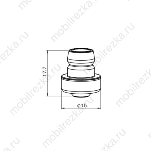 MR310-7543X Сопло двойное 3,0 мм PRECISION (NK30-17)