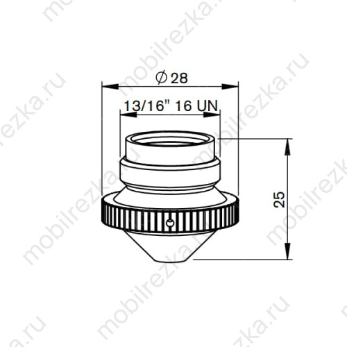 MR332-0013 Сопло двойное 2,5 мм / 1,3 мм