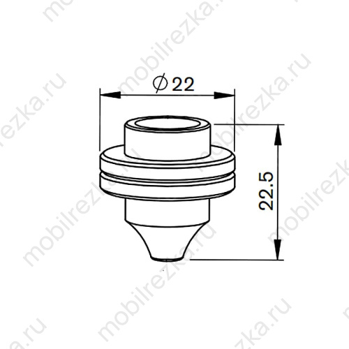 MR387-0017 Сопло 1,2 мм для Mitsubishi®