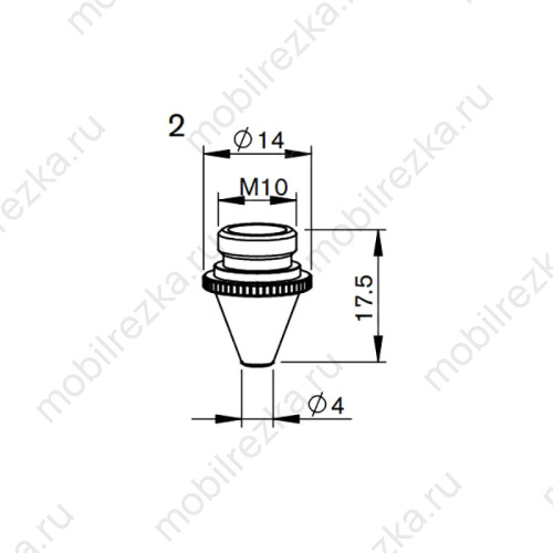 MR321-0520-1.5 Сопло 1,5 мм