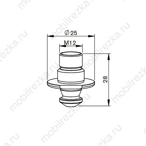 MR373-1820CPX Сопло двойное 1,5 мм
