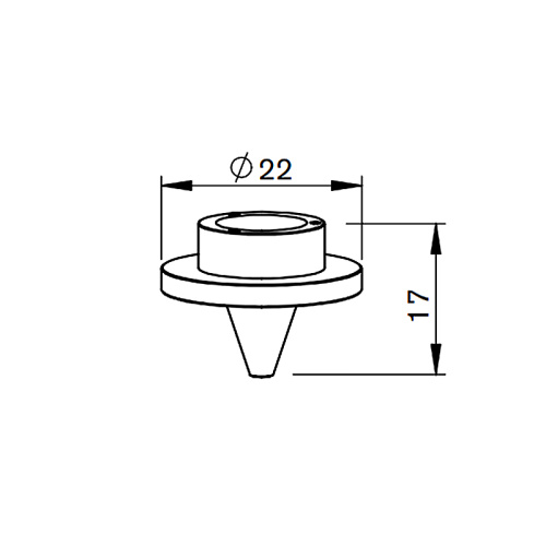 MR387-0023 Сопло внутреннее 8 отверстий, 1,5 мм