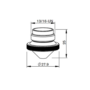 MR332-0001 Сопло цилиндрическое 1,2 мм