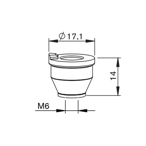 MR302-2406 Держатель сопла KT M1.5" KN
