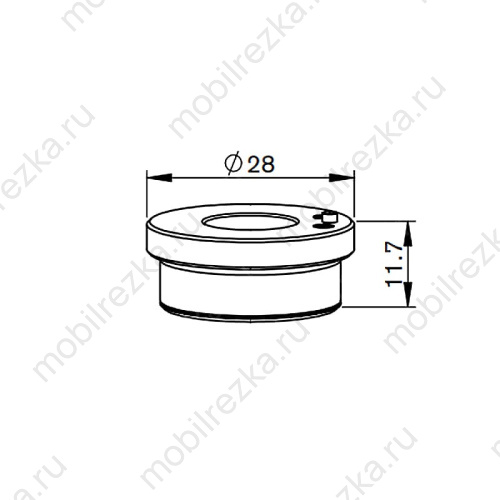 MR348-1052 Керамический держатель сопла KT B2 D28 M11 H11.7