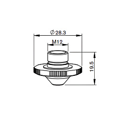 MR422-0105CP Сопло пятиугольное 2,0 мм