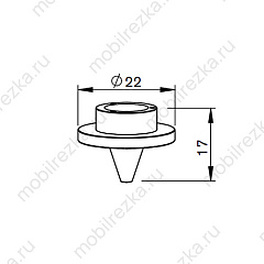 MR387-0023 Сопло внутреннее 8 отверстий, 1,5 мм
