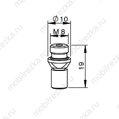 MR331-3323CCPX Сопло цилиндрическое 2,5 мм