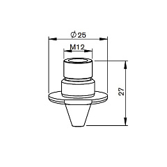 MR373-0371CPX Сопло 2,5 мм