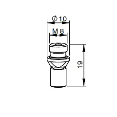 MR331-3323CCPX Сопло цилиндрическое 2,5 мм