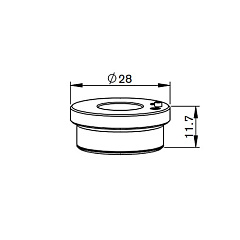 MR348-1052 Керамический держатель сопла KT B2 D28 M11 H11.7