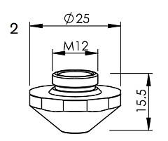 MR407-4866X Сопло (дюза) 2,3 мм