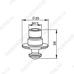 MR373-1800CPX Сопло 1,2 мм