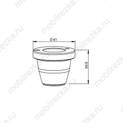 MR407-5673 Керамический держатель сопла D41 H33.5