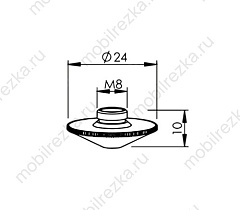MR301-0562CPX Сопло ECE 1,0 мм D24 H10 M8