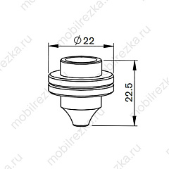 MR387-0017 Сопло 1,2 мм для Mitsubishi®