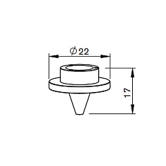 MR387-0023 Сопло внутреннее 8 отверстий, 1,5 мм