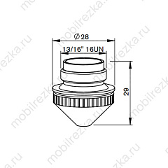 MR365-01A4 Сопло 1,0 мм