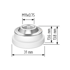 P0595-94097 Проставка керамическая D31 M11 H13.6