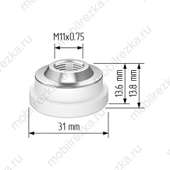 P0595-94097 Проставка керамическая D31 M11 H13.6